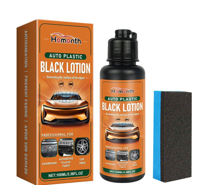 ✅ Black Lotion لتجديد البلاستيك الباهت وحماية أجزاء السيارة
