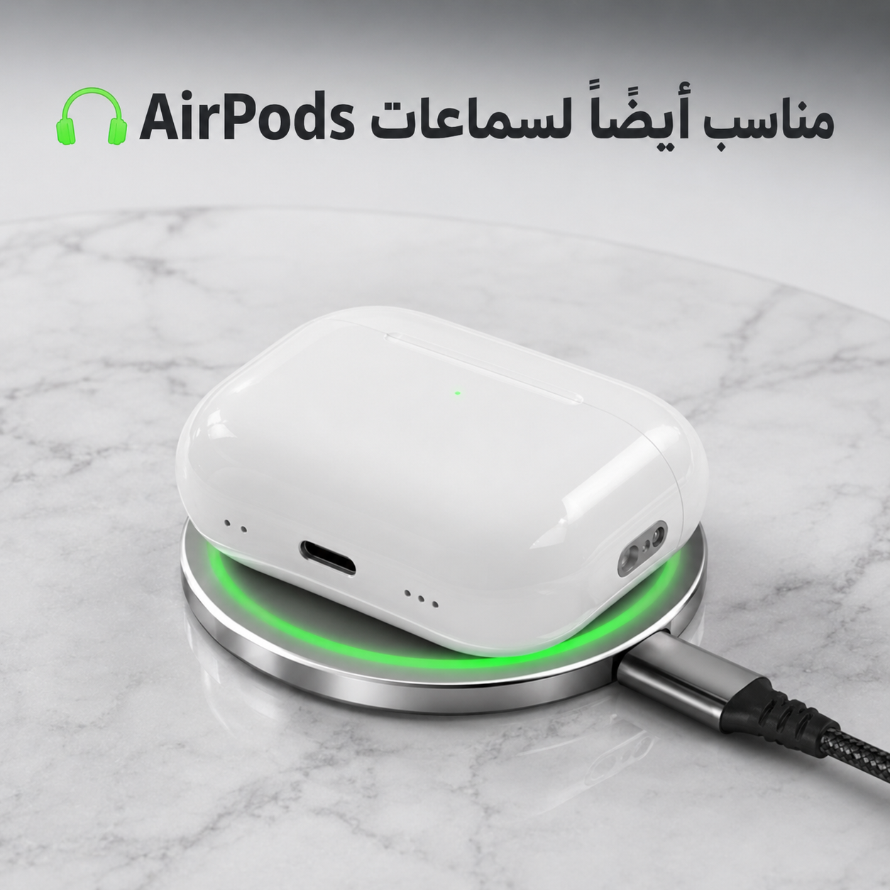 ⚡ MagRing Pro™ — شاحن آبل المغناطيسي الذكي 3 في 1