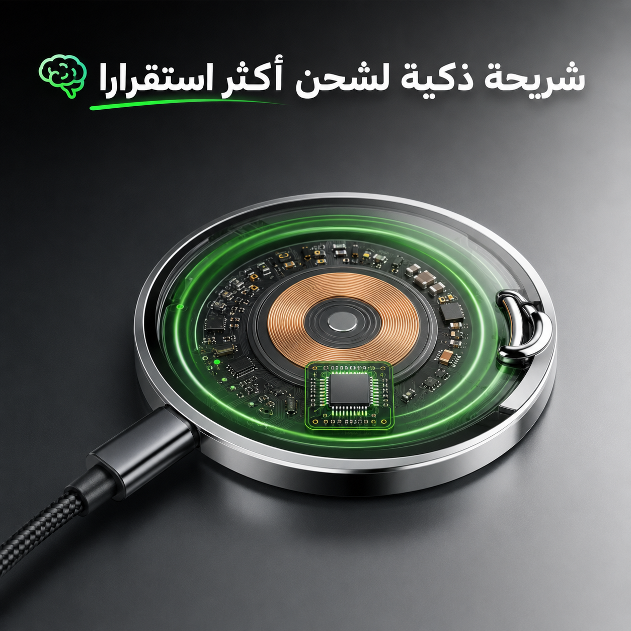 ⚡ MagRing Pro™ — شاحن آبل المغناطيسي الذكي 3 في 1